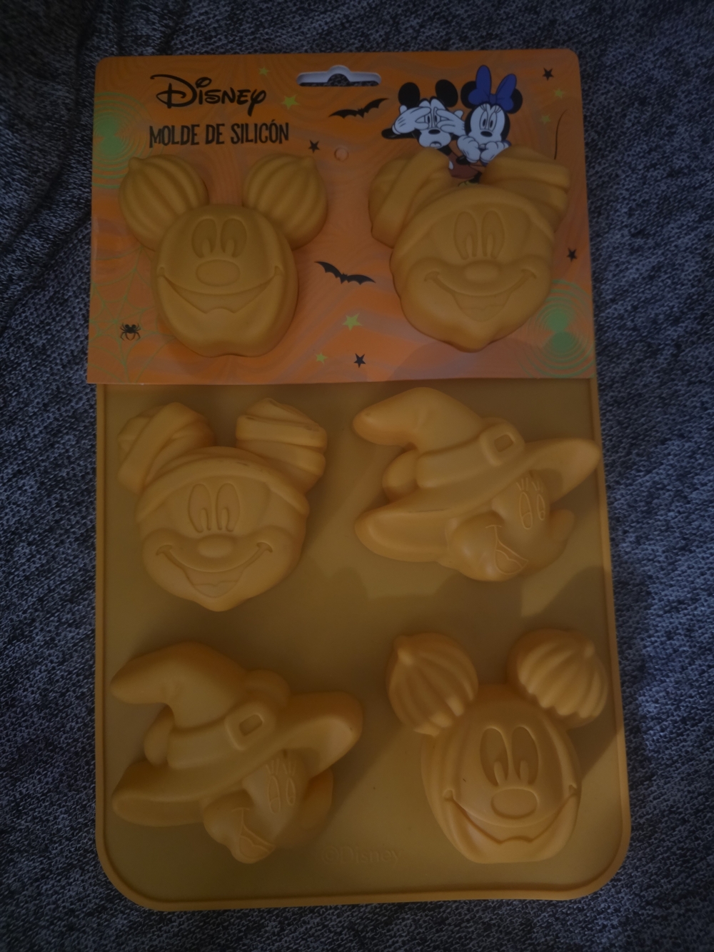 Disney Halloween Silicone Mold - Orange Mickey Shapes